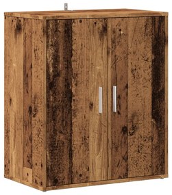 antik fa színű szerelt fa cipősszekrény 60 x 35 x 70 cm