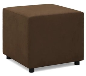 Zeus puff, szövet anyag, 50x50, barna