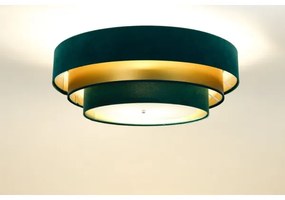 TRINITI mennyezeti lámpa 2xE27/60W/230V zöld/arany