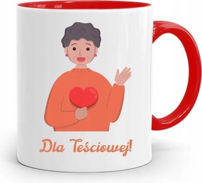 Piros Anyós Bögre Anyósnak! Ajándék fényképes nyomattal