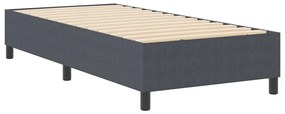 Boxspring Ágy Sötétszürke 80x200 cm Pamut