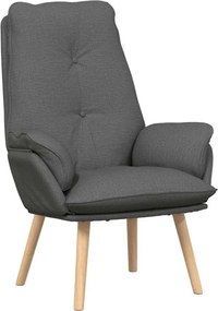 vidaXL karosszék Sötétszürke 69 x 74 x 93 cm Szövet és Plywood