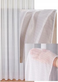 Függöny Fehér Arany Csíkos Elegáns Könnyű Hullám Szalaggal Sz. 320x230