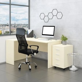 Irodabútor garnitúra SimpleOffice 2, 140 cm, bal, nyír