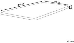 Matrachuzat 200x140 cm Conby (fehér). 1011153