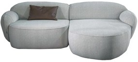 Bubble jobb ottomános kanapé, szürke szövet
