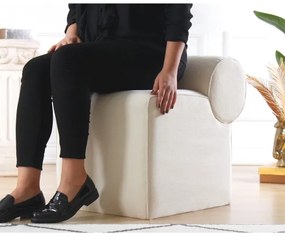 Zsámoly TIKI 47x45 cm krémszínű