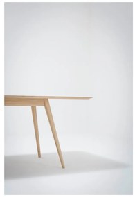 Stafa tömör tölgyfa étkezőasztal, 220 x 90 cm - Gazzda