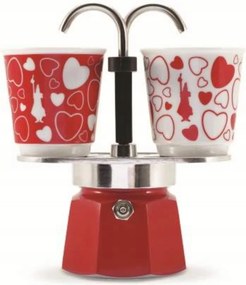 Bialetti Set Mini Express Moka 2 bögre Szív 90ml