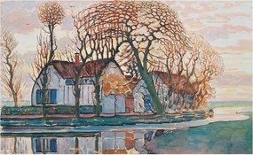 Fali fotótapéta előszoba konyhába Idilli tájkép 416x254 Ragasztó