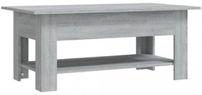 szürke sonoma színű szerelt fa dohányzóasztal 102 x 55 x 42 cm