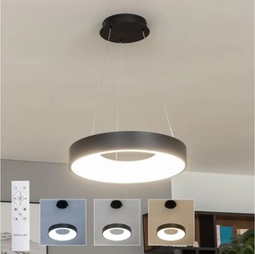 Brilagi - LED dimmelhető kábeles csillár FALCON II LED/67W/230V átm. 40 cm fekete + távirányító
