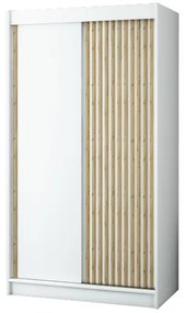 Ruhásszekrény 120 cm Ladonna (matt fehér). 1045693