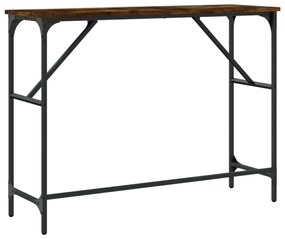 füstös tölgy színű szerelt fa tálalóasztal 100x32x75 cm