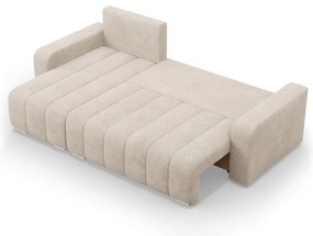 Modena sarokkanapé, szövet anyag, univerzális oldal, bézs