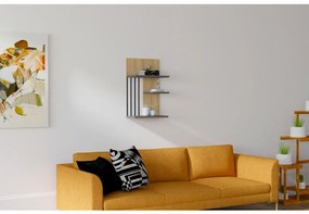 Asir Fali polc NEZMA 60x40 cm bézs/antracit AS0784