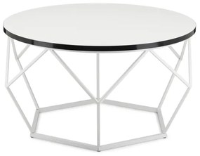 Kávésasztal DIAMOND 40x70 cm fekete/fehér