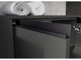 Antracitszürke mosdó alatti szekrény 63x55 cm Lemont – Germania