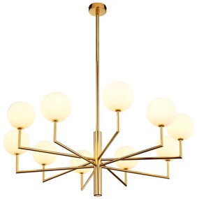 Jupiter 1931 - Csillár rúdon FEME 10xG9/40W/230V sárgaréz