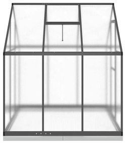 antracitszürke alumínium melegház alapvázzal 169 x 169 x 202 cm