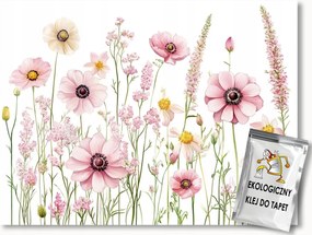 Fotótapéta Flizelina Természet Kert Rét Rózsaszín Mezei Virágok 312x219 ragasztó