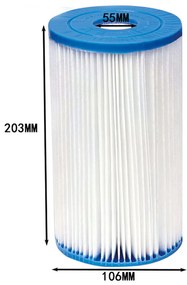 Papírszűrő Bestway III-Intex A/C típusú vízforgatókhoz