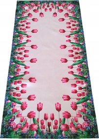 Nyomott Mintás Futófelület 50x100 Téglalap Alakú Virágok