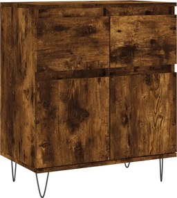 vidaXL füstös tölgy színű szerelt fa tálalószekrény 60 x 35 x 70 cm