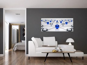 Összekapcsolt gömbök képe (120x50 cm)