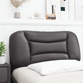 szürke műbőr fejtámla párna 90 cm