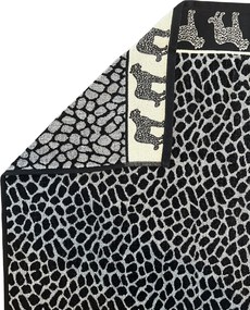 AFRIKA Strandtörölköző szürke leopárd 165x90cm