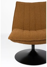 Okkersárga buklé fotel Jax – White Label