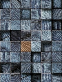 Flizelin fotótapéta Fa blokkok textúra minta színes 206x275 +ragasztó