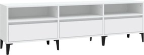 vidaXL fehér szerelt fa TV-szekrény 150 x 30 x 44,5 cm