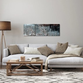 Kép - Fagyott rét (órával) (90x30 cm)