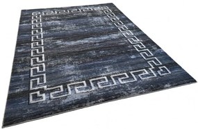 History csúszásgátlós szőnyeg 160 x 220 cm kék görög mintás