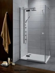 Radaway Almatea KDJ aszimmetrikus zuhanykabin 100x100 jobbos barna