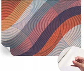 Öntapadós Dekoratív Fotótapéta Hálószobába Színes hullámok 208x146 cm