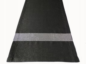 Mg Futófelület Fekete Strassz Ezüst 40x170