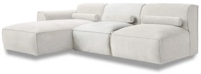 Fehér sarokkanapé (bal oldali) Flex Felix – Miuform