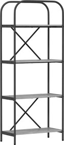vidaXL Könyvespolc Szürke Sonoma 60 x 30 x 146 cm Faanyag