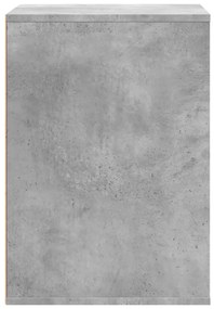 betonszürke szerelt fa fiókos sarokszekrény 60 x 41 x 58 cm