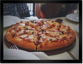 Poszterek keretben 40x30 Pizza darabokban