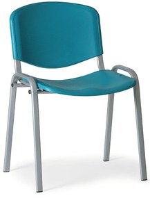 ISO műanyag szék - szürke lábak, zöld