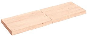 kezeletlen tömör fa asztallap 120x40x(2-6) cm