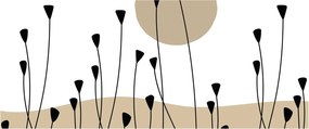 Kép - Grafikus rét N⁰2 (120x50 cm)
