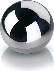 Dekorációs gömb rozsdamentes acél polírozott tükör 30 cm