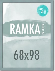 Képkeret 68x98 Képkeret 98x68 Poszter Képkeret Szürke-kék