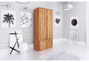 Bükkfa ruhásszekrény 90x206 cm Vento 2 - The Beds