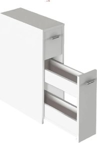 Bambusz polc fürdőszobába konyhába 5 szintes 128x25x35cm BAM04-128